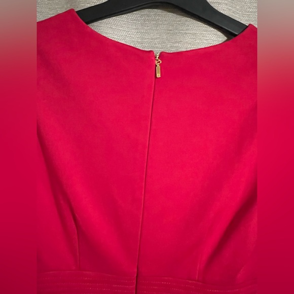 Trina Turk Midi Dress in Ruby Rose Color Event Elegant - Picture 8 of 15